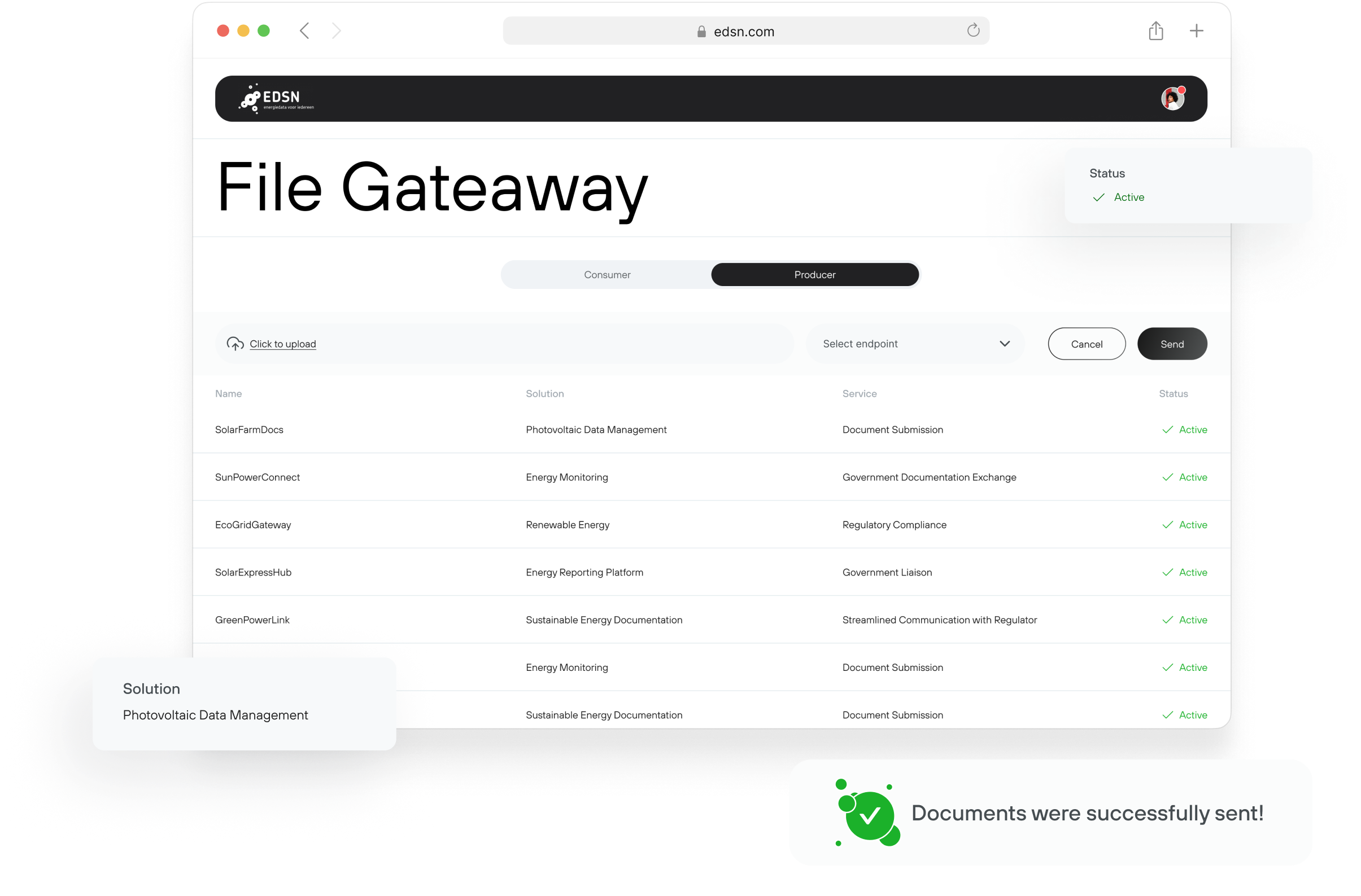 Platform for energy data exchange-preview