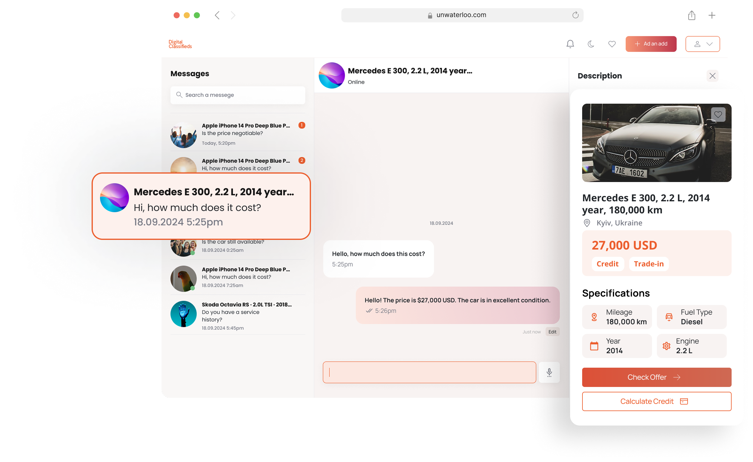 Online multi-service listing platform-preview